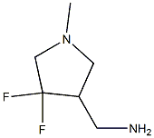 (4,4-difluoro-1-methylpyrrolidin-3-yl)methanamine Structure