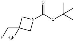 tert-butyl 3-amino-3-(fluoromethyl)azetidine-1-carboxylate 구조식 이미지