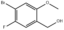 (4-Bromo-5-fluoro-2-methoxy-phenyl)-methanol 구조식 이미지