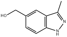 (3-methyl-1H-indazol-5-yl)methanol 구조식 이미지