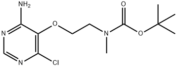 tert-butyl 2-(4-amino-6-chloropyrimidin-5-yloxy)ethylmethylcarbamate 구조식 이미지