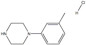 N-(3-메틸페닐)피페라진염산염 구조식 이미지