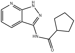 N-(1H-Pyrazolo[3,4-b]pyridin-3-yl)cyclopentanecarboxamide 구조식 이미지
