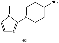 1-(1-methyl-1H-imidazol-2-yl)piperidin-4-amine dihydrochloride 구조식 이미지