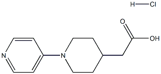 2-[1-(Pyridin-4yl)piperidin-4-yl]acetic acid hydrochloride Structure