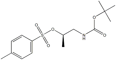 R-1-((tert-Butoxycarbonyl)amino)propan-2-yl 4-methylbenzenesulfonate Structure