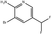 3-Bromo-5-(difluoromethyl)pyridin-2-amine 95+% 구조식 이미지