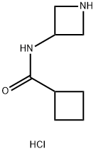 N-(azetidin-3-yl)cyclobutanecarboxamide hydrochloride Structure