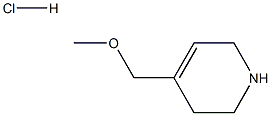 4-(methoxymethyl)-1,2,3,6-tetrahydropyridine hydrochloride Structure