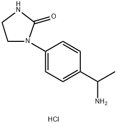 1-[4-(1-aminoethyl)phenyl]imidazolidin-2-one hydrochloride Structure