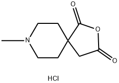 8-methyl-2-oxa-8-azaspiro[4.5]decane-1,3-dione hydrochloride Structure