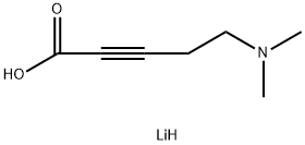 lithium(1+) ion 5-(dimethylamino)pent-2-ynoate 구조식 이미지