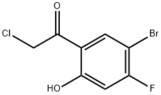 5'-Bromo-4'-fluoro-2'-hydroxyphenacyl chloride 구조식 이미지