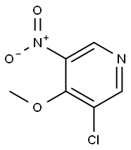 3-chloro-4-methoxy-5-nitropyridine Structure