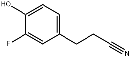 3-fluoro-4-hydroxy-benzenepropanenitrile Structure