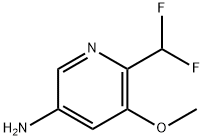 6-Difluoromethyl-5-methoxy-pyridin-3-ylamine Structure