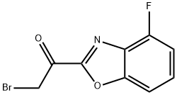 Ethanone, 2-bromo-1-(4-fluoro-2-benzoxazolyl)- Structure