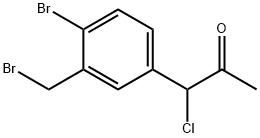 2-Propanone, 1-[4-bromo-3-(bromomethyl)phenyl]-1-chloro- Structure