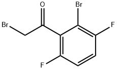 2'-Bromo-3',6'-difluorophenacyl bromide Structure