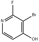 3-Bromo-2-fluoro-4-hydroxypyridine 구조식 이미지