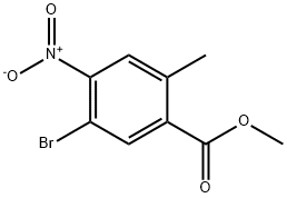 methyl 5-bromo-2-methyl-4-nitrobenzoate 구조식 이미지
