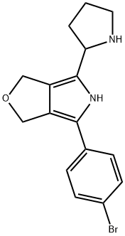 4-(4-Bromophenyl)-3,5-dihydro-6-(2-pyrrolidinyl)-1H-furo[3,4-c]pyrrole Structure