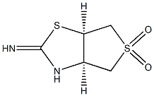 (3aR,6aR)-2-iminohexahydrothieno[3,4-d]thiazole 5,5-dioxide Structure