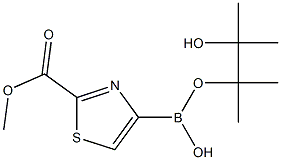 Methyl thiazole-2-carboxylate-4-boronic acid pinacol ester Structure