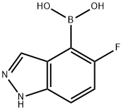 (5-fluoro-1H-indazol-4-yl)boronic acid 구조식 이미지