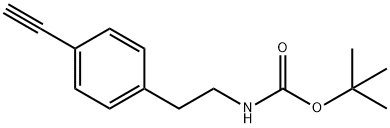 [2-(4-Ethynylphenyl)-ethyl]-carbamic acid tert-butyl ester Structure