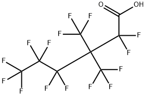 Hexanoic acid, 2,2,4,4,5,5,6,6,6-nonafluoro-3,3-bis(trifluoromethyl)- Structure