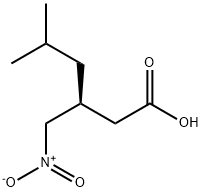 Hexanoic acid, 5-methyl-3-(nitromethyl)-, (3S)- 구조식 이미지