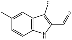 3-chloro-5-methyl-1H-indole-2-carbaldehyde Structure