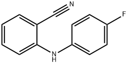 2-[(4-fluorophenyl)amino]benzonitrile Structure