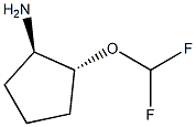 (1R,2R)-2-(difluoromethoxy)cyclopentan-1-amine Structure