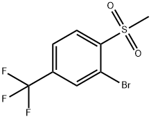 Benzene, 2-bromo-1-(methylsulfonyl)-4-(trifluoromethyl)- Structure