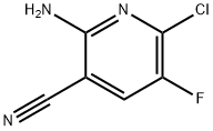 2-Amino-6-chloro-5-fluoronicotinonitrile 구조식 이미지