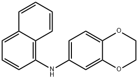 6-(1-Naphthylamino)-1,4-benzodioxane 구조식 이미지