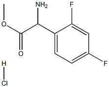 METHYL2-AMINO-2-(2,4-DIFLUOROPHENYL)ACETATE HYDROCHLORIDE 구조식 이미지