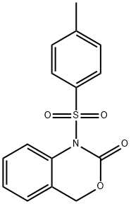 N-(4-Methylphenylsulfonyl)-1,4-dihydro-2H-3,1-benzoxazin-2-one 구조식 이미지