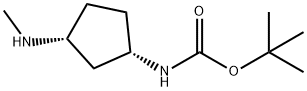 tert-butyl ((1S,3R)-3-(methylamino)cyclopentyl)carbamate 구조식 이미지