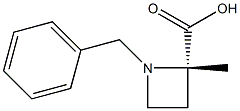 (2S)-1-benzyl-2-methylazetidine-2-carboxylic acid Structure