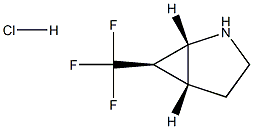 (1R,5R,6R)-6-(trifluoromethyl)-2-azabicyclo[3.1.0]hexane hydrochloride Structure