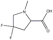 4,4-difluoro-1-methylpyrrolidine-2-carboxylic acid Structure