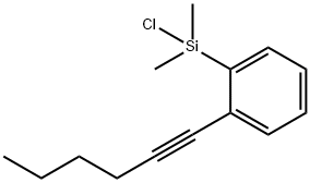 1-(chlorodimethylsilyl)-2-hex-1-ynylBenzene Structure