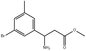 METHYL 3-AMINO-3-(3-BROMO-5-METHYLPHENYL)PROPANOATE Structure