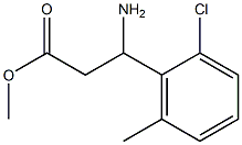 METHYL 3-AMINO-3-(2-CHLORO-6-METHYLPHENYL)PROPANOATE Structure