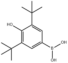 Boronic acid, B-[3,5-bis(1,1-dimethylethyl)-4-hydroxyphenyl]- Structure