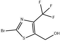 (2-bromo-4-(trifluoromethyl)thiazol-5-yl)methanol 구조식 이미지