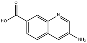 3-aminoquinoline-7-carboxylic acid 구조식 이미지